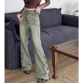 Fairy Grunge – Jeans mit Schnürung
